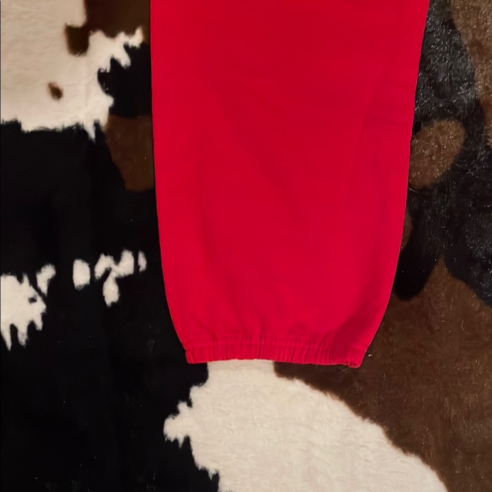 Red Mens Sweatpants with Skull Design! - Picture 3 of 5